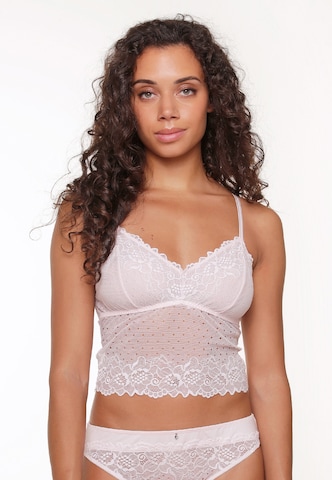 LingaDore Bustier BH in Wit: voorkant