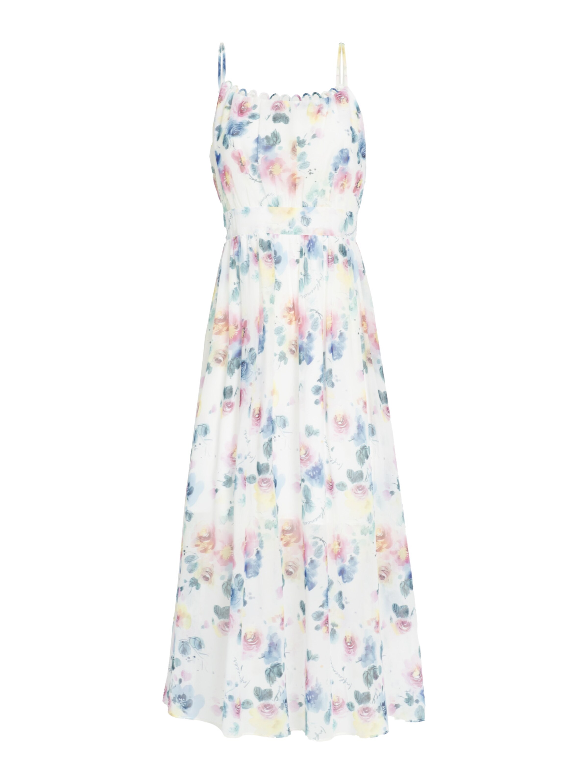 Influencer Καλοκαιρινό φόρεμα 'Trimmed' σε λευκό: μπροστά