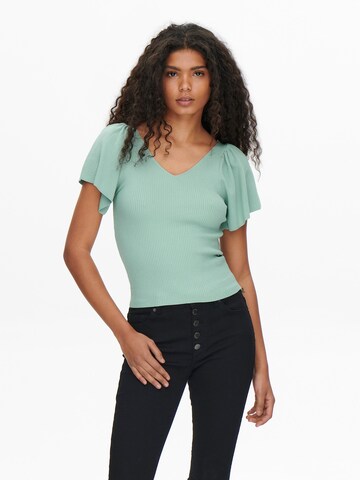 Pull-over 'LEELO' ONLY en vert : devant