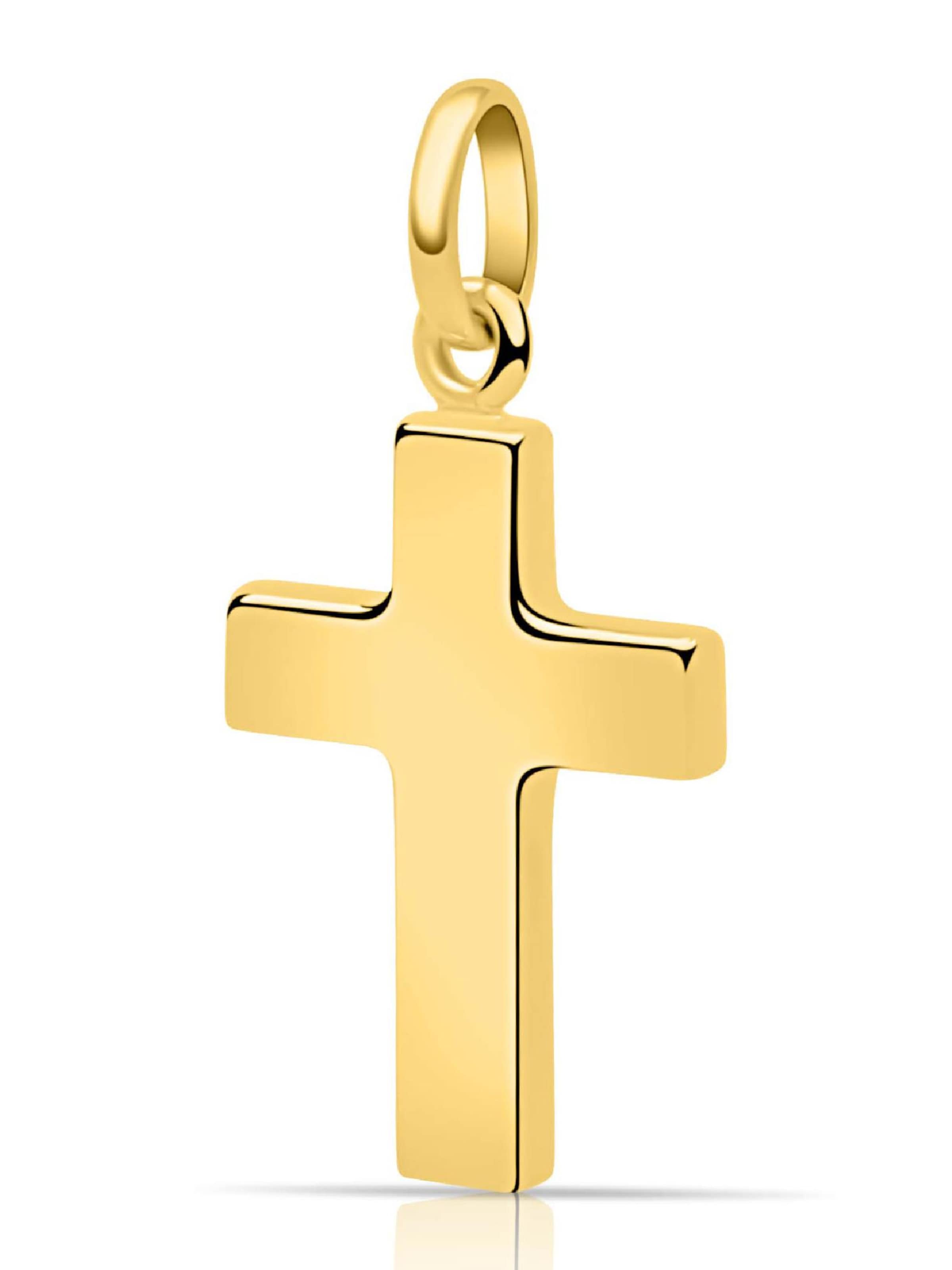 Tony Fein Pendant 'Kreuz' in Gold: front
