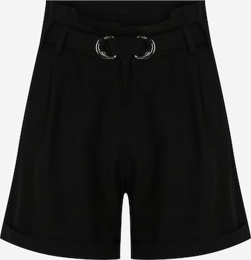 Maison 123 - Pierna ancha Pantalón plisado en negro: frente