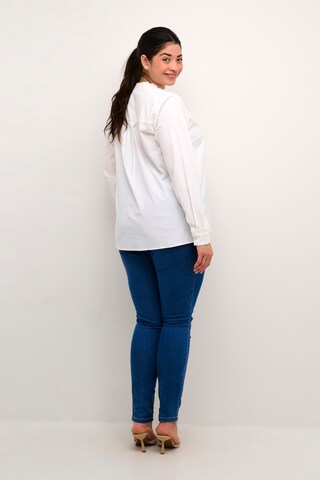 KAFFE CURVE Blouse 'Adi' in White
