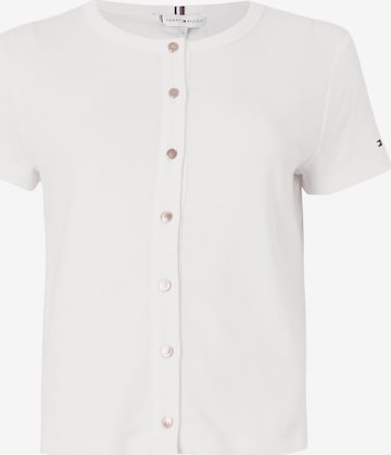 Cardigan TOMMY HILFIGER en blanc : devant