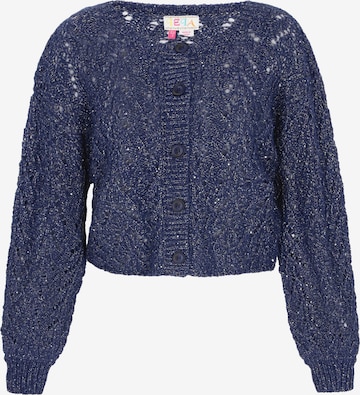 IZIA Gebreid vest in Blauw: voorkant