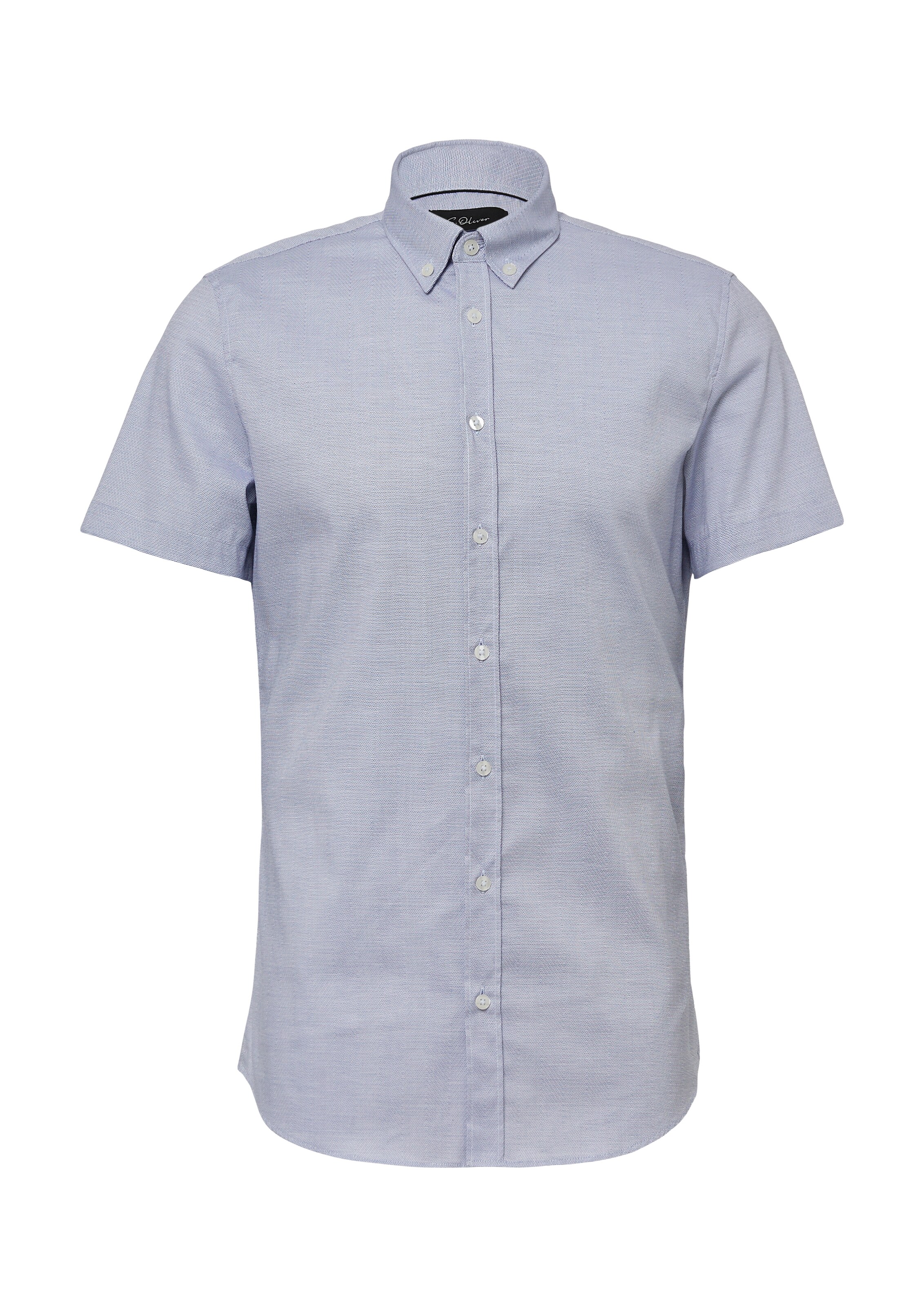 s.Oliver BLACK LABEL Overhemd in Blauw: voorkant