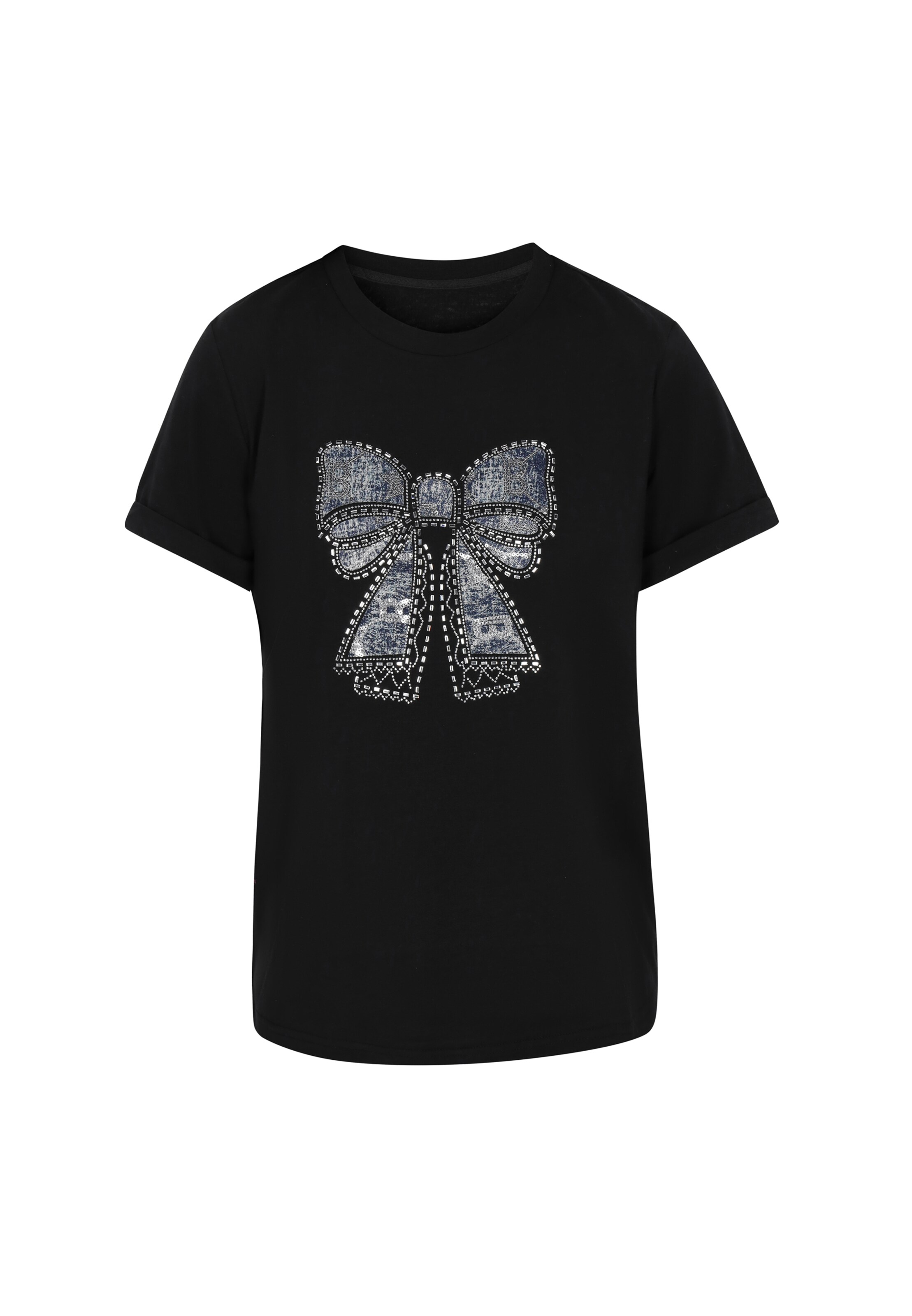 NALLY - Camiseta 'Fashion Look' en negro: frente