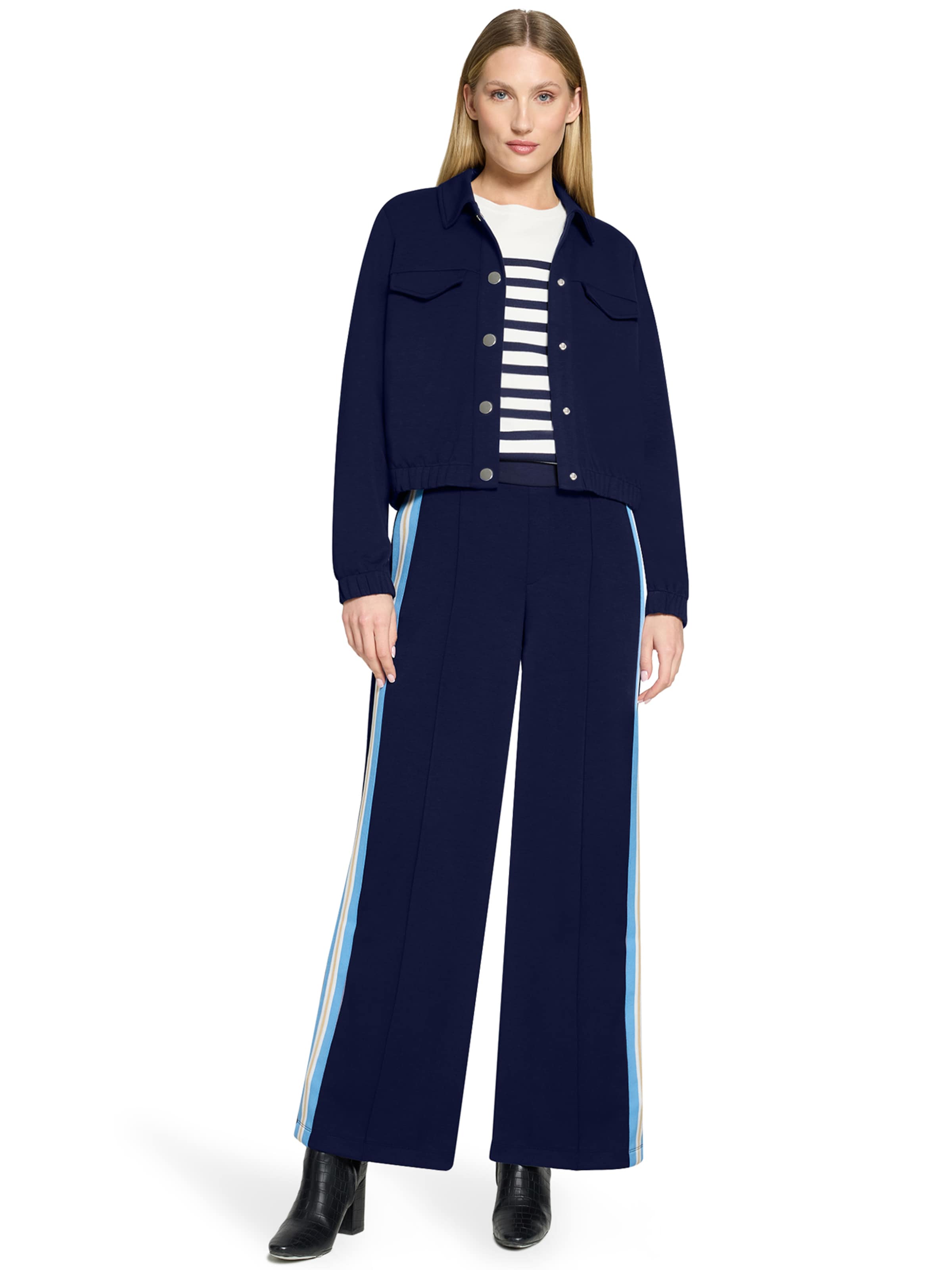 Cartoon - Pierna ancha Pantalón en azul