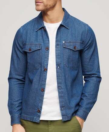 Superdry Between-Season Jacket 'The Merchant Store' in Blue: front