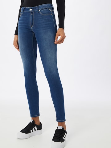 REPLAY Skinny Jeans 'Luzien' i blå: framsida