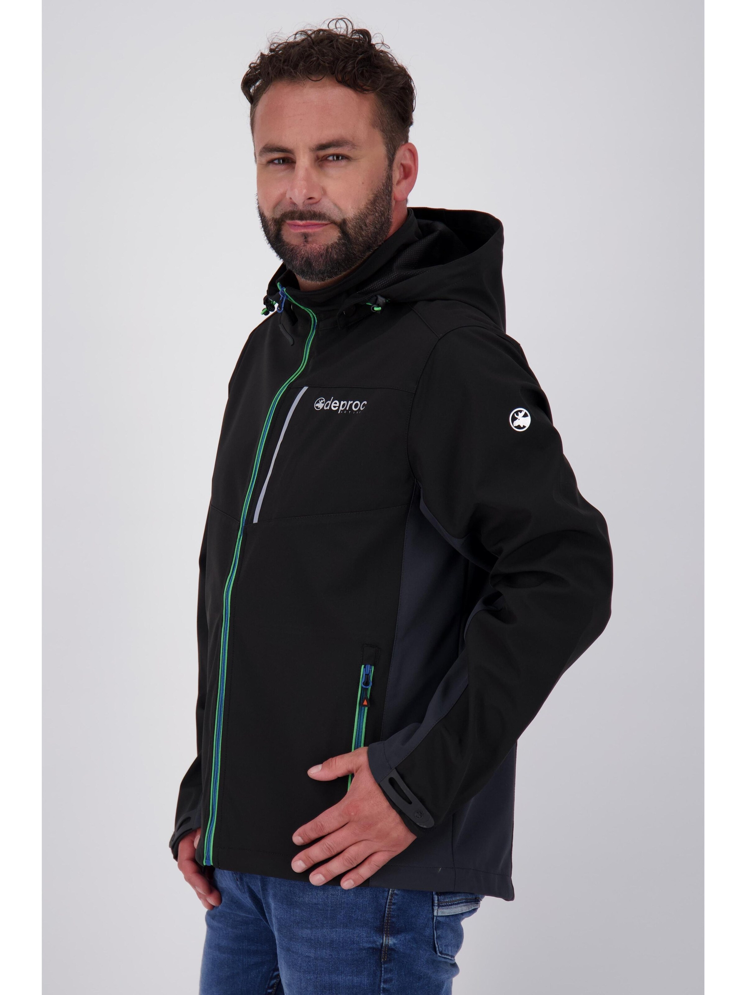 deproc Übergangsjacke 'NUNAVUT MEN'‌‌‌‌‌ in Schwarz