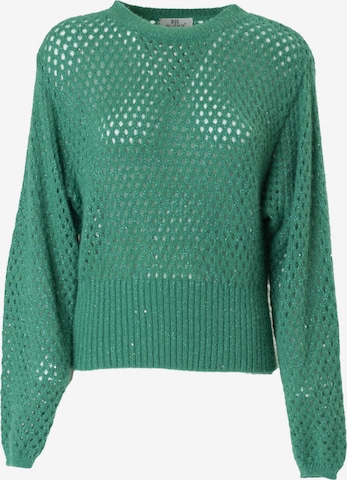 Influencer Sweater 'Pointelle' in Green: front