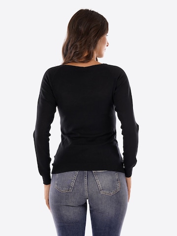 Pull-over 'Donna' Yes Zee en noir