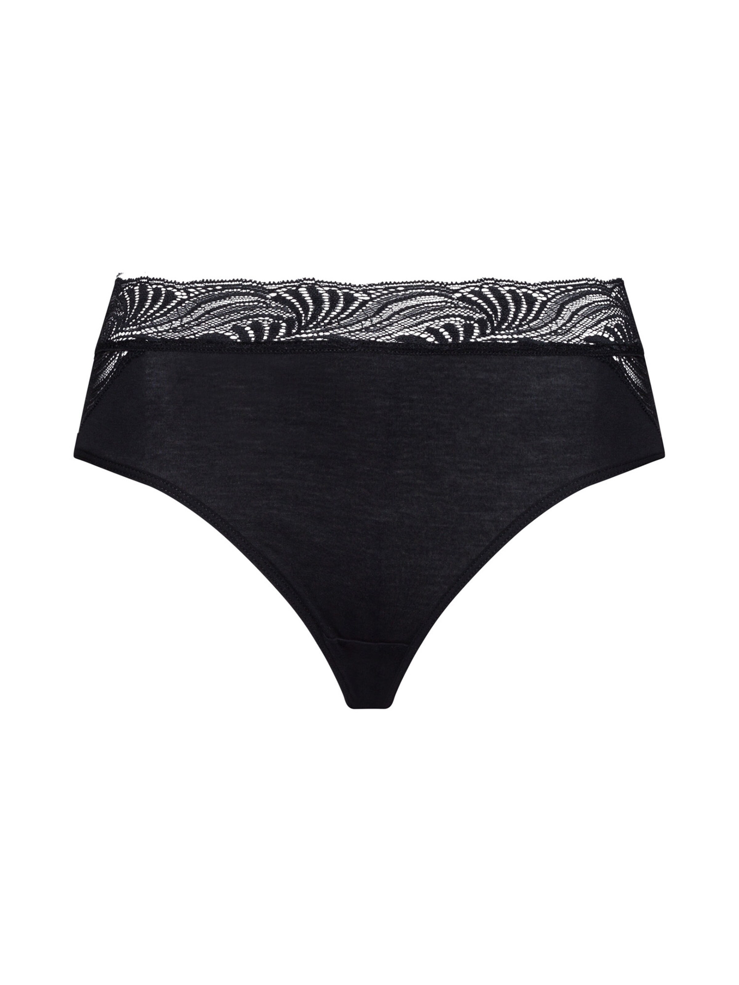 Hanro - Cueca ' Cotton Delight ' em preto: frente