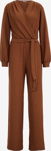 WE Fashion Jumpsuit in Brown: front