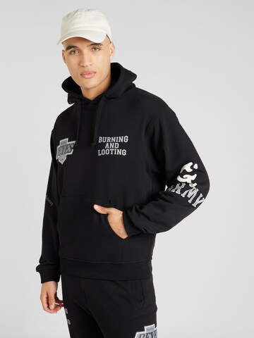 Sweat-shirt 'CAUSING PANIC' Grimey en noir