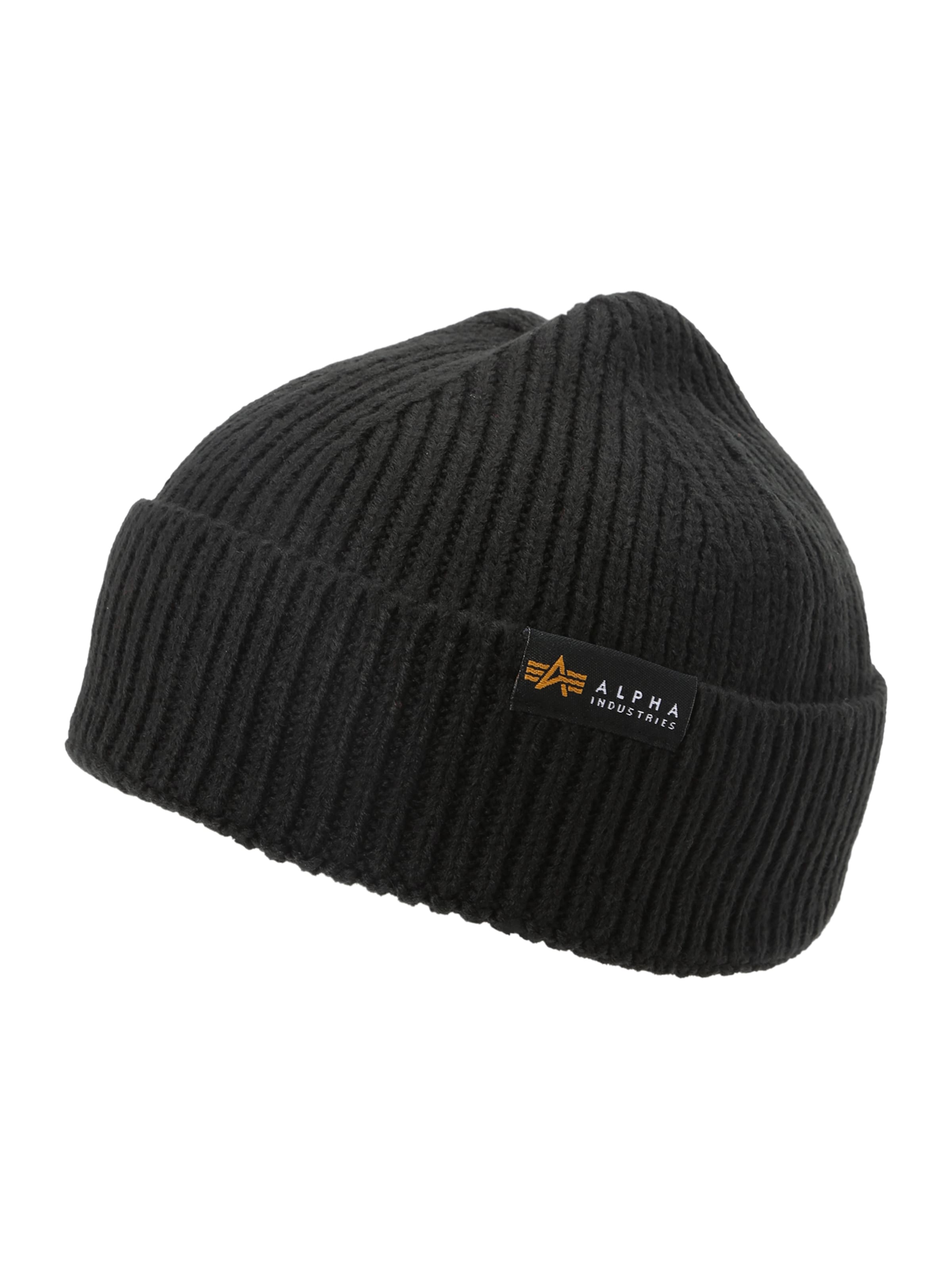 ALPHA INDUSTRIES Hue i sort: forside