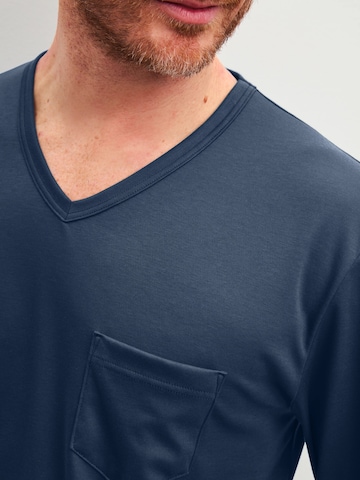 CALIDA Long Pajamas 'Relax Streamline' in Blue