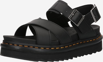 Sandales à lanières 'Voss II' Dr. Martens en noir : devant