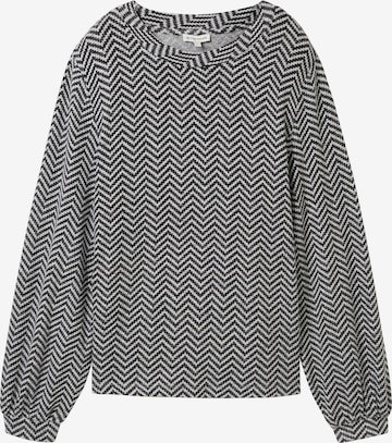 T-shirt TOM TAILOR en noir : devant