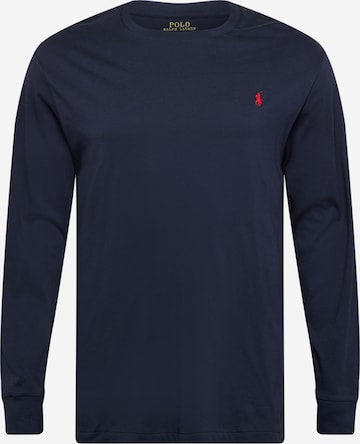 Tricou de la Polo Ralph Lauren Big & Tall pe albastru: față