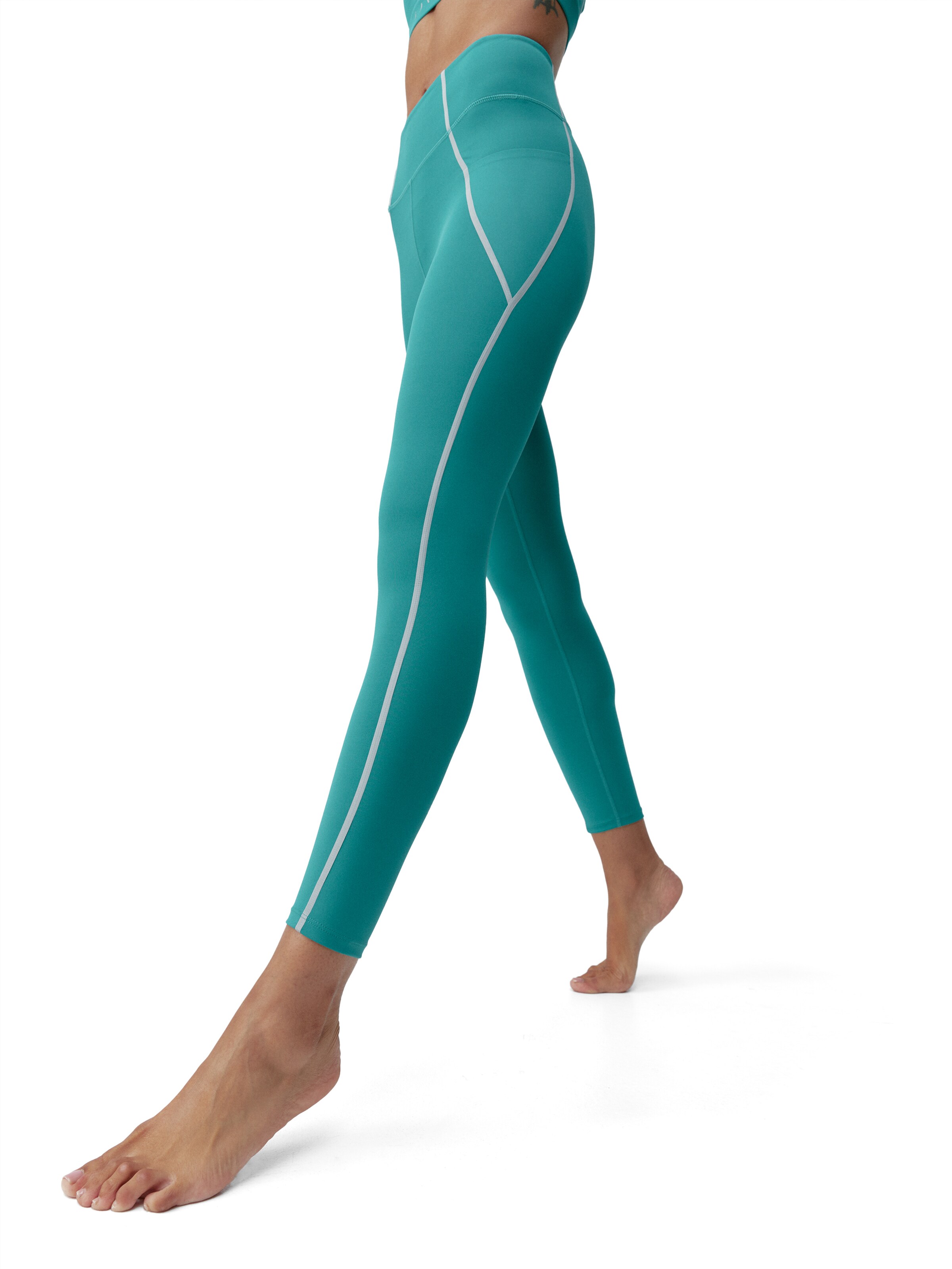Born Living Yoga Skinny Sportbroek 'Luna' in Groen