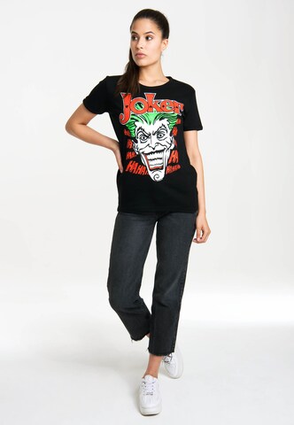 LOGOSHIRT Shirt 'The Joker' in Black