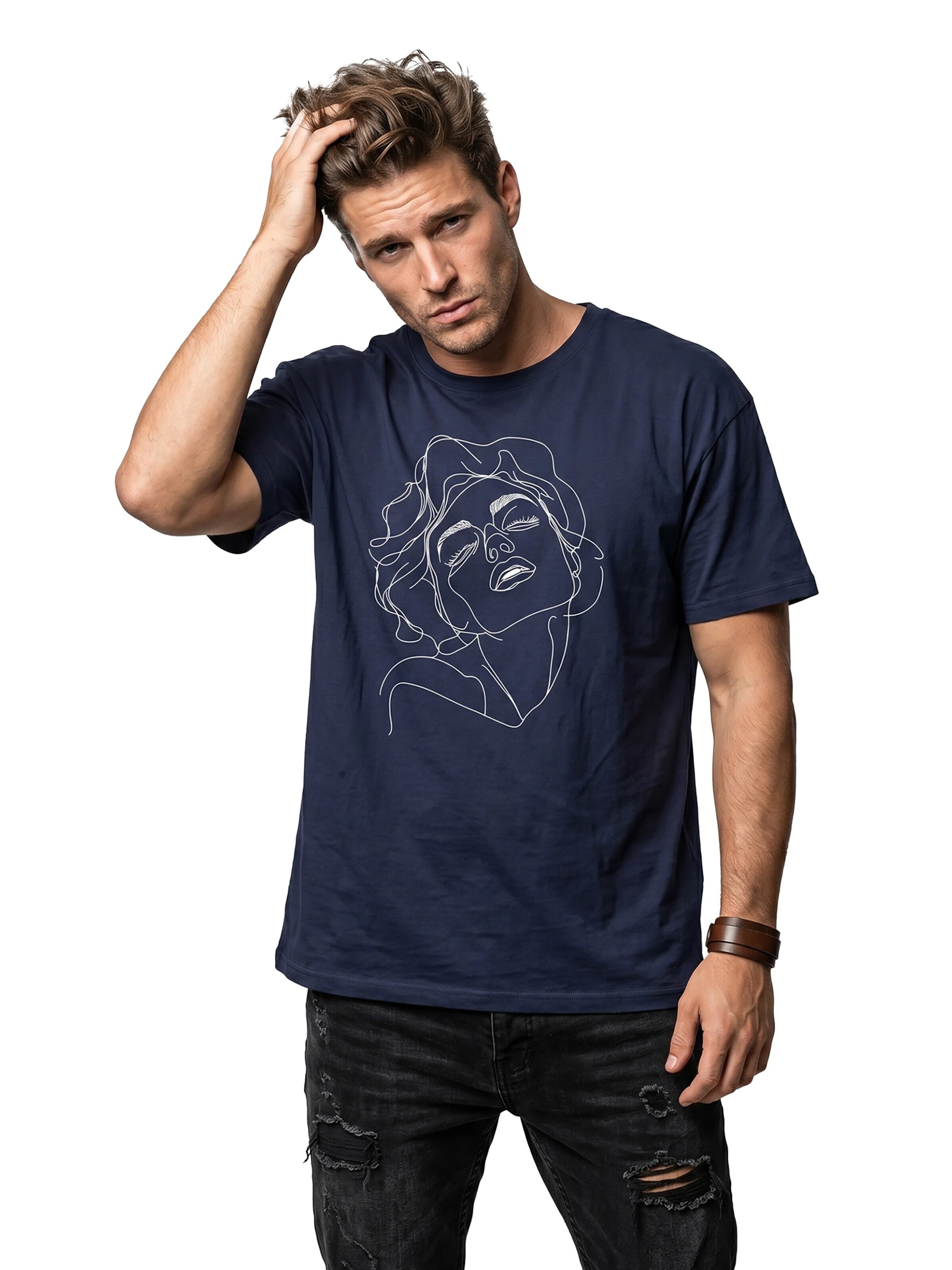 MAKAYA Shirt 'Norma' in Blue