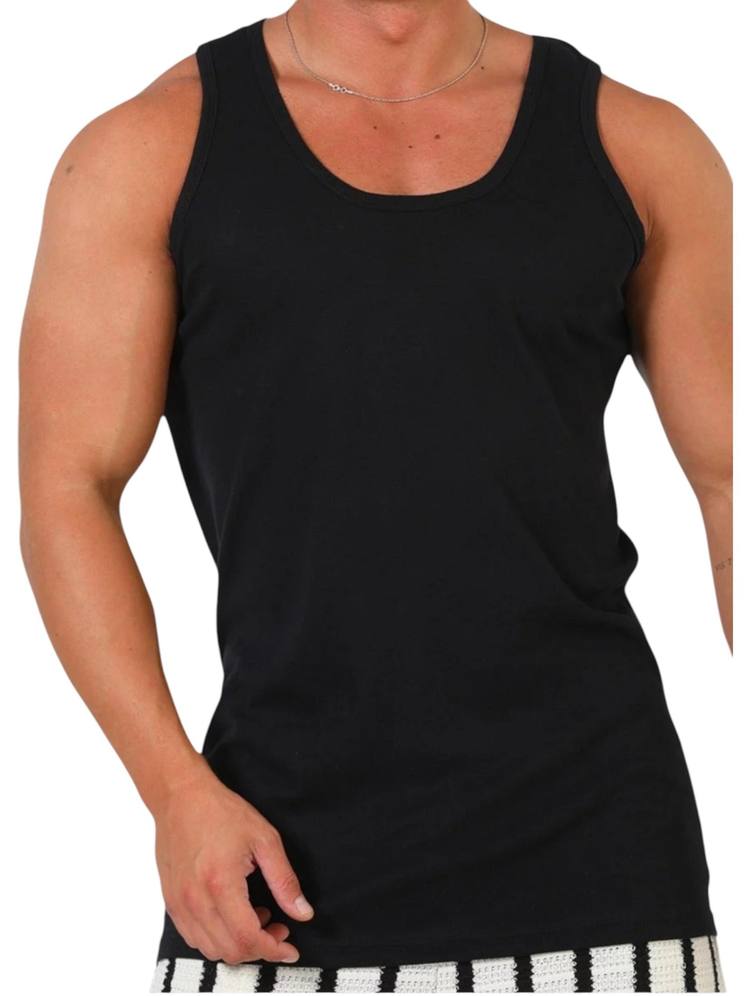 fashionshowcase - Camiseta térmica 'BasicPack' en negro