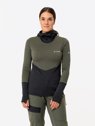 VAUDE Sportpullover 'Monviso' in Grün: Vorderseite