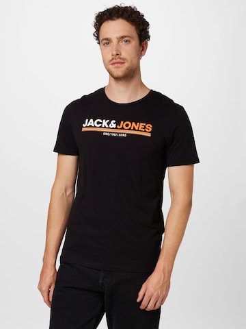 JACK & JONES Póló 'FREDERIK' - fekete: elől