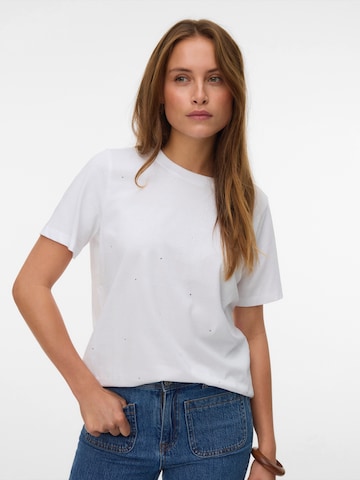 VERO MODA Tričko 'VMPAULINA' – bílá: přední strana