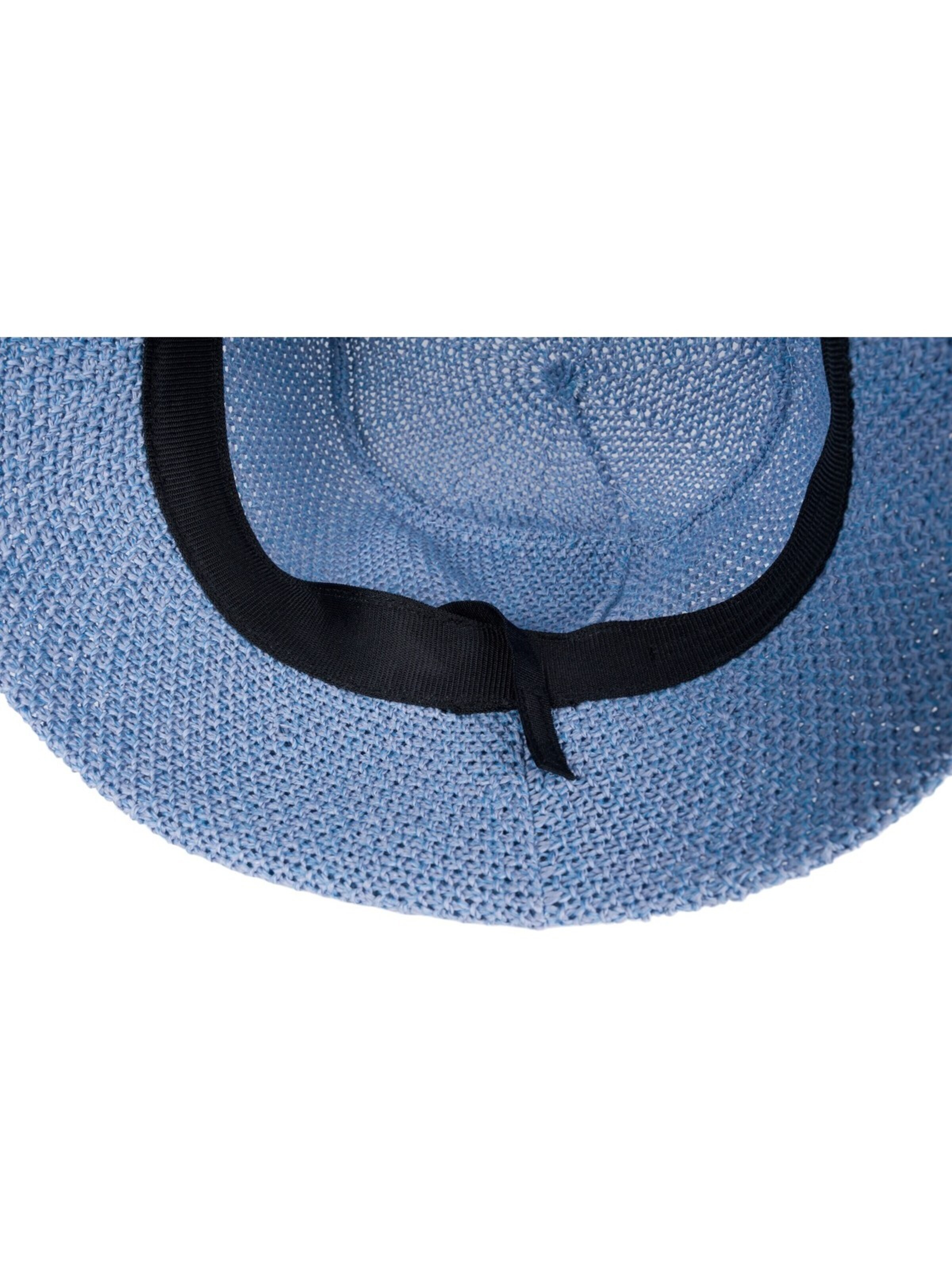 styleBREAKER Hut 'Fischerhut aus Papierstroh - Knautschhut'‌‌‌‌‌‌‌‌‌‌ in Blau