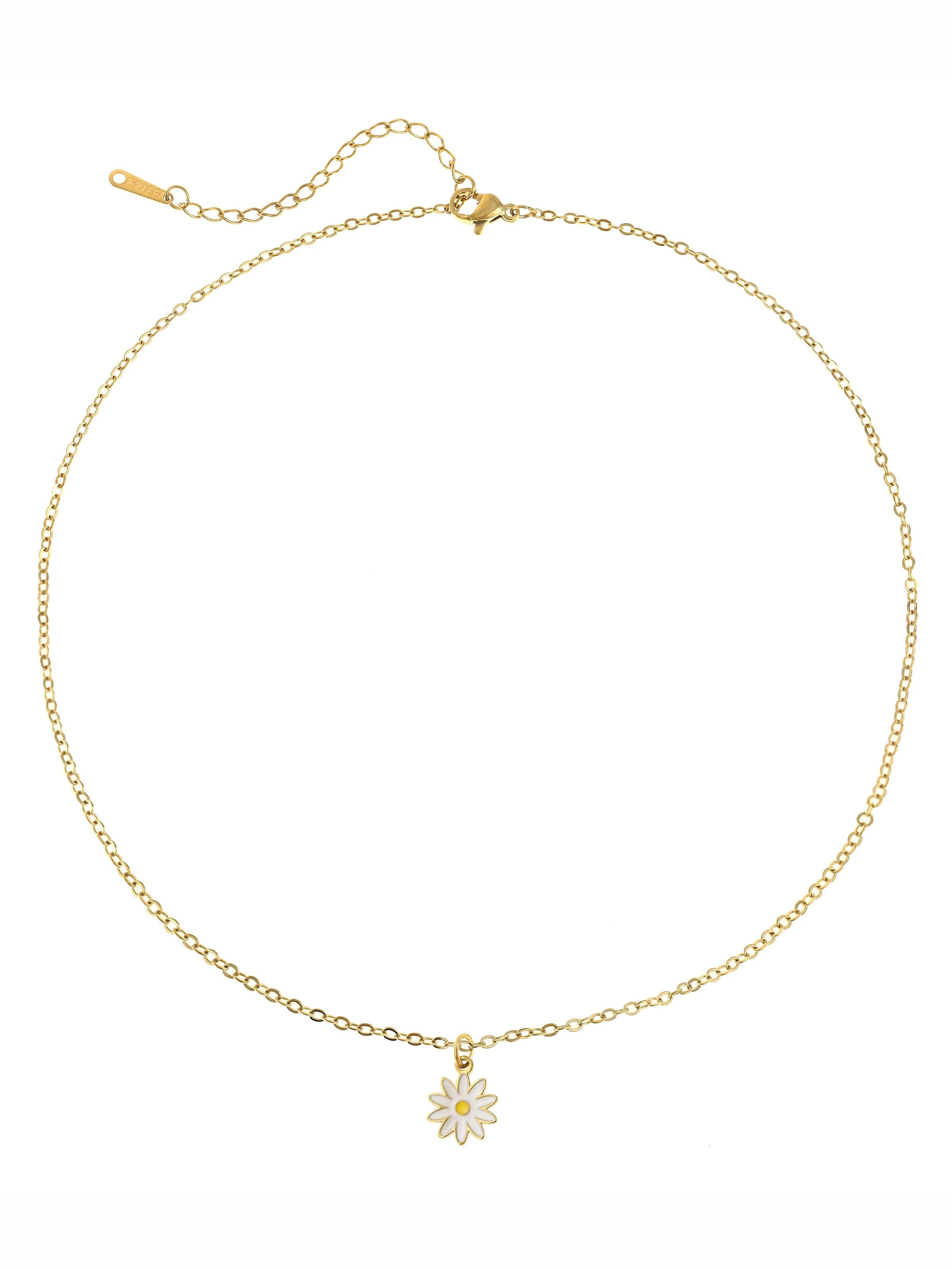 Made by Nami Necklace 'Blume' in White: front