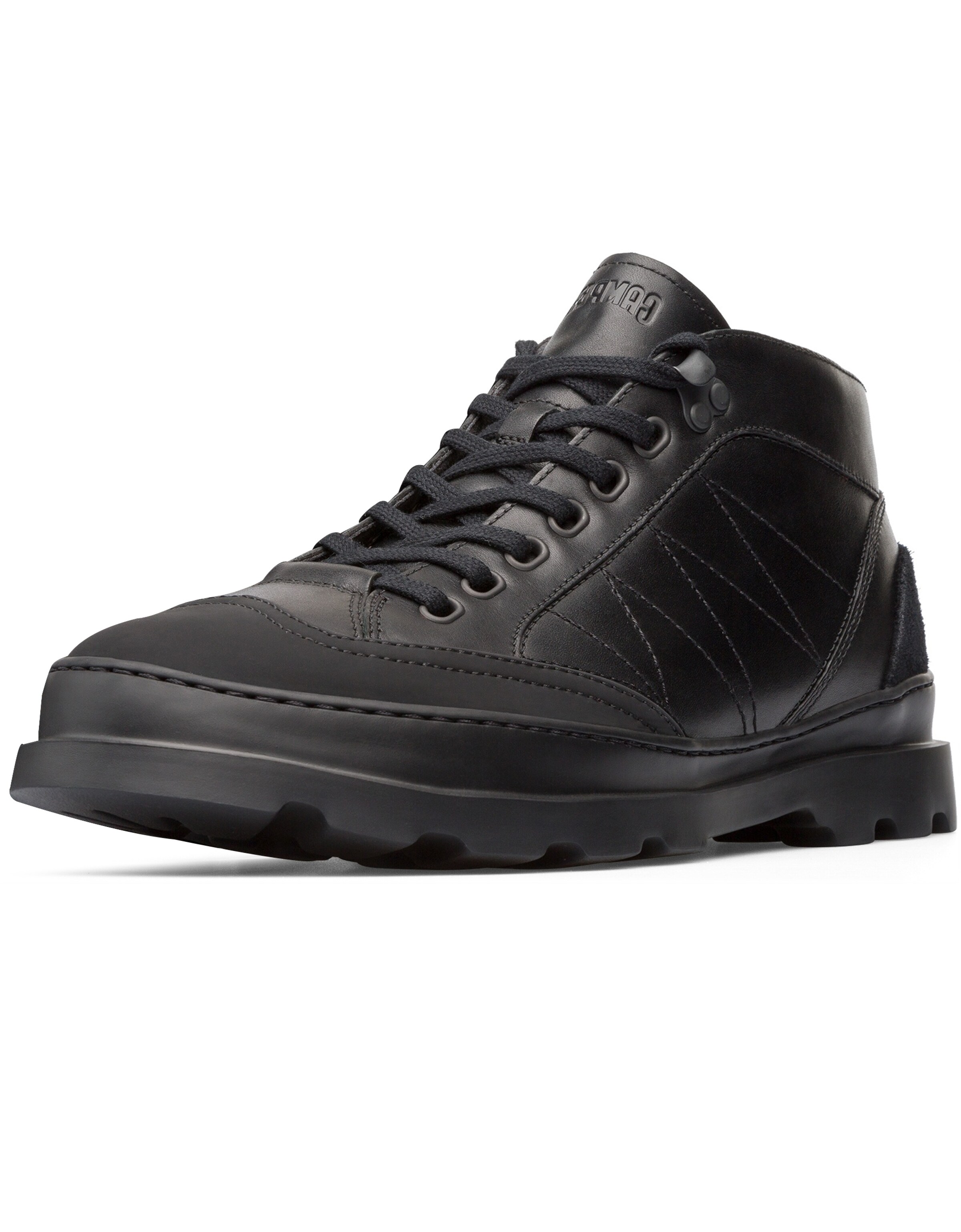 CAMPER Lace-up boots ' Brutus' in Black: front