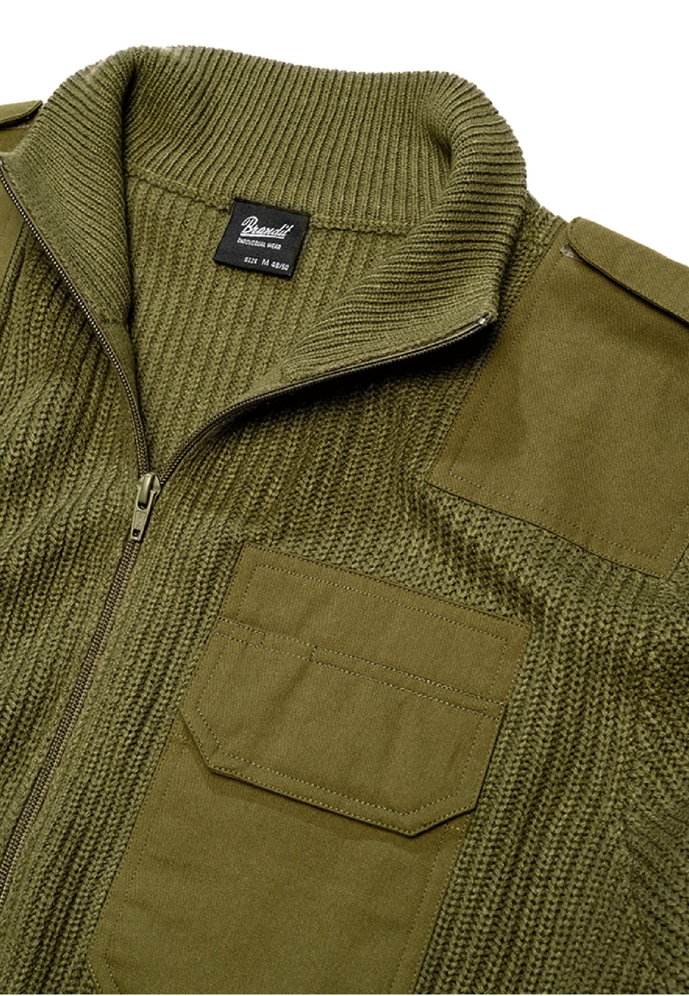 Brandit Strickjacke in Grün