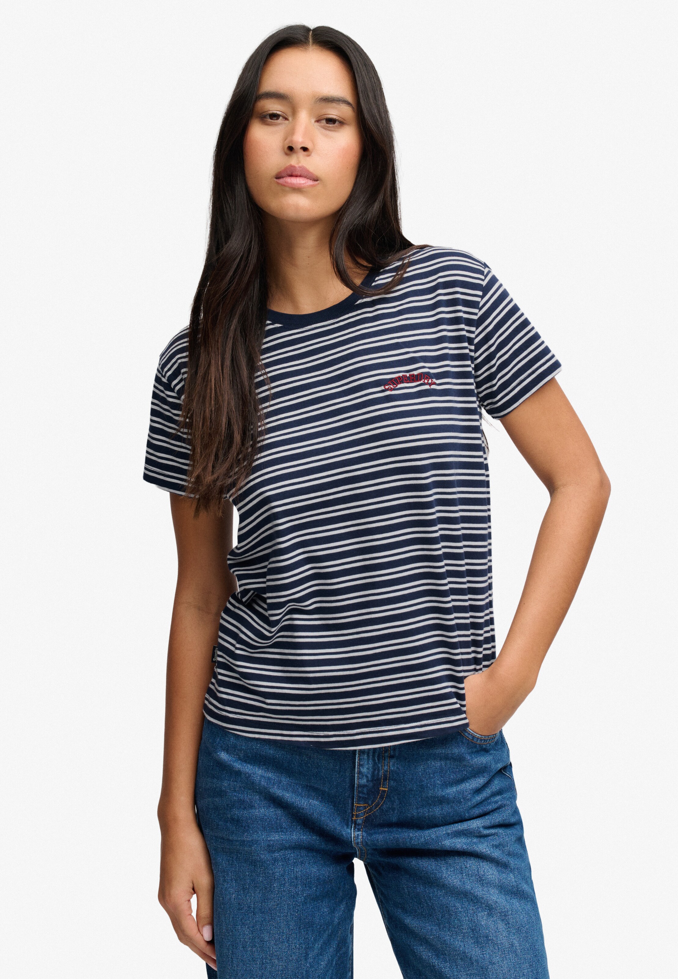 Superdry & Co Shirt 'Essential' in Blue: front
