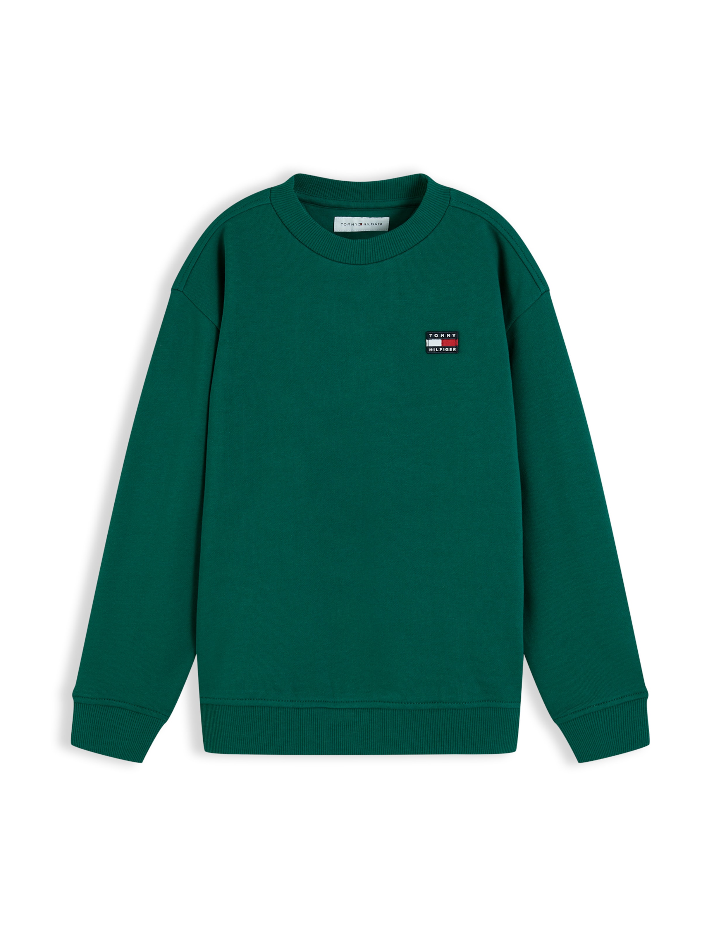TOMMY HILFIGER Sweatshirt 'HERITAGE' in Groen: voorkant
