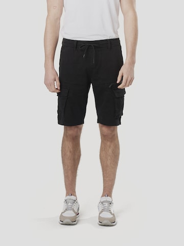 KOROSHI regular Παντελόνι cargo σε μαύρο: μπροστά