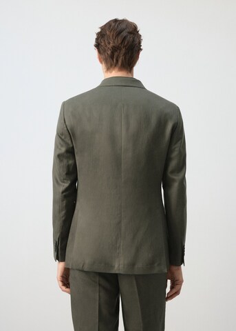 MANGO MAN Slim fit Suit Jacket 'Amalfic' in Green