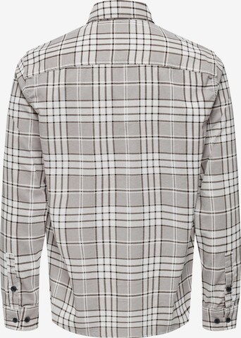 Only & Sons - Ajuste regular Camisa 'LEO' en gris