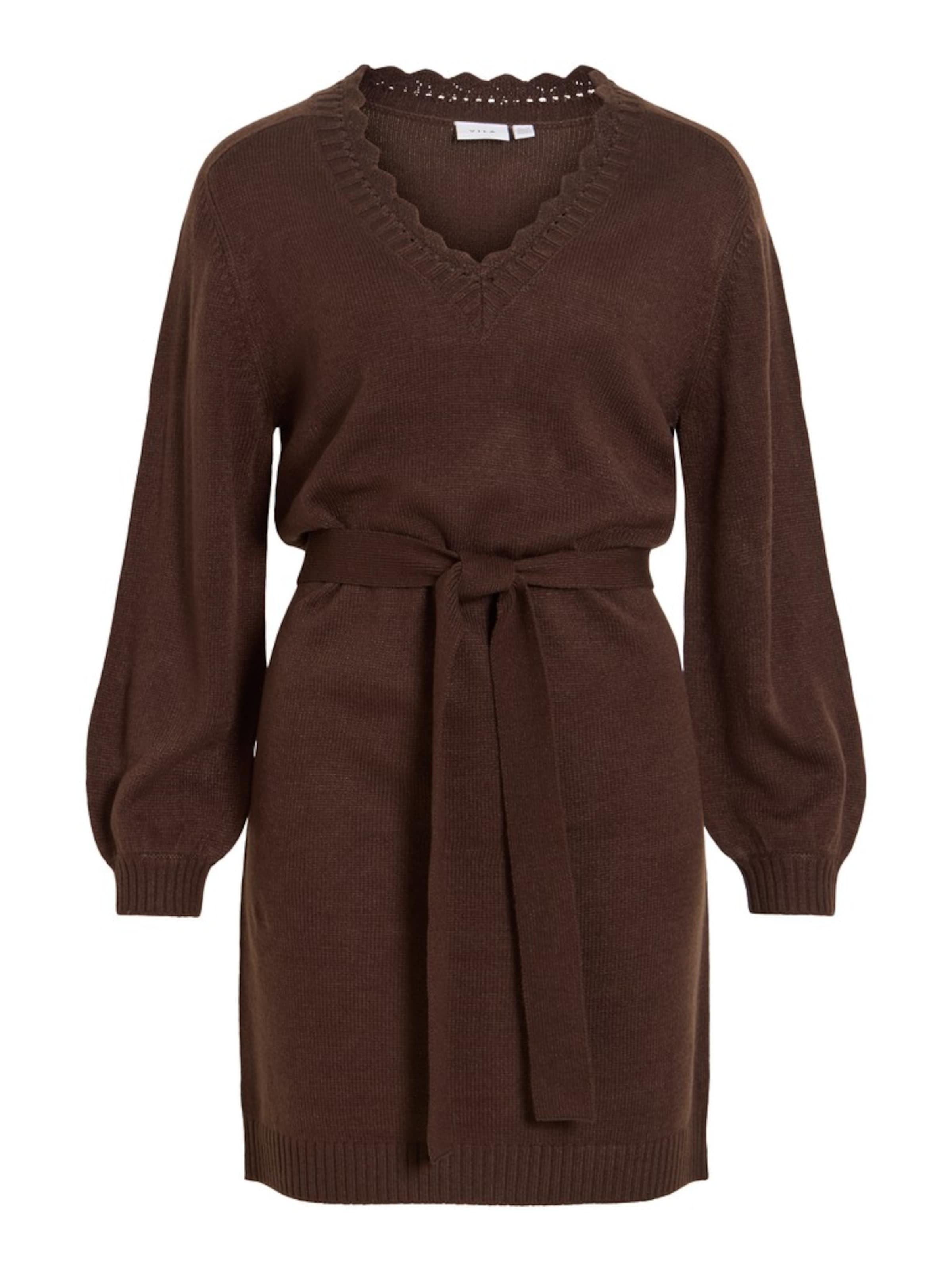 VILA Kleid 'VINOA' in XS in schoko, Produktansicht