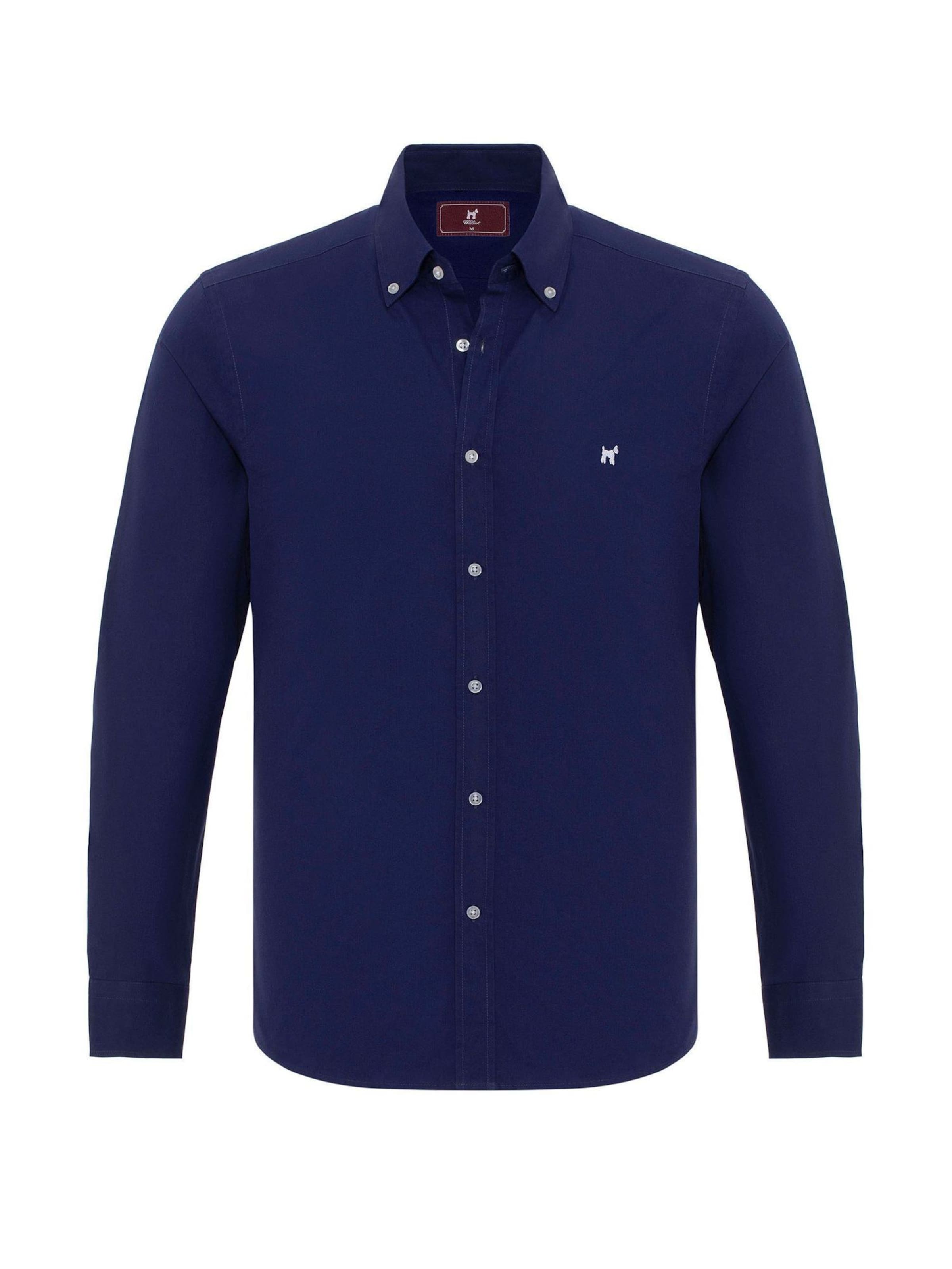 Williot Slim Fit Hemd in Blau: Vorderseite