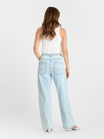Wide Leg Jean Le Temps Des Cerises en bleu