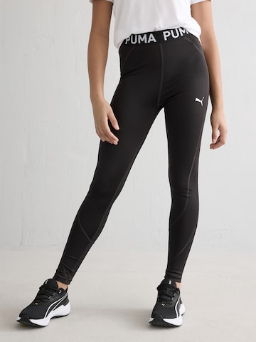PUMA Skinny Sportbyxa 'Strong' i svart: framsida