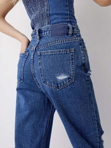 Regular Jeans de la Pull&Bear pe albastru