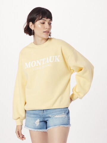 Gina TricotSweater majica 'Riley' - žuta boja: prednji dio