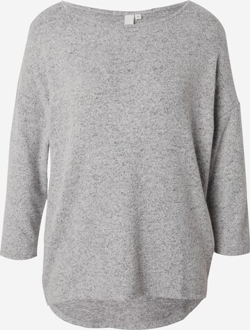 T-shirt QS en gris : devant