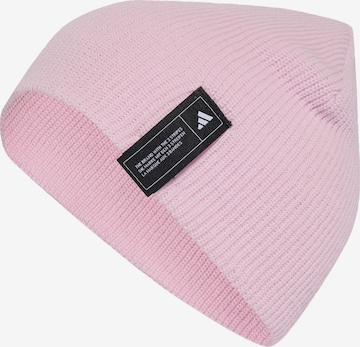 ADIDAS PERFORMANCE Sports beanie 'Essentials' in Pink: front