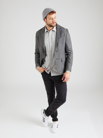TRAPP Regular Fit Hemd 'Hauke' in Grau