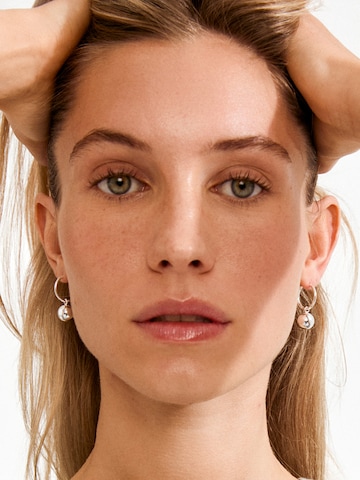 Pilgrim Earrings 'Air' in Silver: front